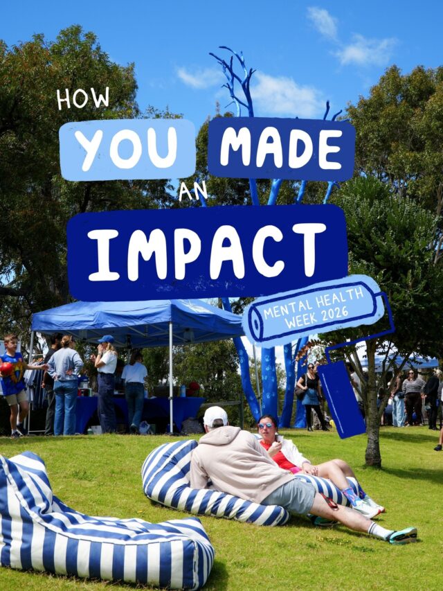 Last week was HUGE 💬 

We loved getting out in the community this Mental Health Week, having lots of good yarns and seeing so many people get behind changing the way we talk about mental health.

The week might be over, but the work doesn’t end here. Let's keep showing up, sparking convos and chipping away at stigma all year round 💙