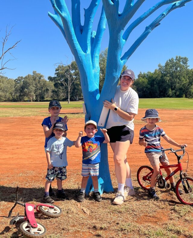 This is what it's all about 💬⁠
⁠
Real moments under a Blue Tree, showing the next generation that it's okay to talk about how we're really doing or feeling.⁠
⁠
Just like learning to ride a bike, understanding our emotions and learning to talk about them takes practice, patience and someone to help you along the way.⁠
⁠
Let's set the tone and show our kids that it’s okay to feel.⁠
⁠
📍 Cobar, NSW⁠
⁠
#BlueTreeProject #BlueTree #MentalHealth #MentalHealthAwareness #MentalHealthMatters #RuralMentalHealth #KickTheStigma #CobarNSW