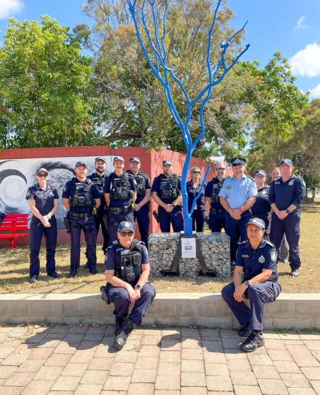 Kirwan Police painted a tree blue after a tough year - reminding themselves and the community that you've got people who are ready to listen 👮‍♀️🚔️⁠
⁠
Policing comes with its challenges - pressure, tough calls and the weight of the job. Without space to let it out, it can take its toll.⁠
⁠
Check in on your police mates - they've got our backs, let's have theirs 👮‍♀️⁠
⁠
📍 Kirwan, Townsville, QLD

#bluetreeproject #bluetree #bluetrees #mentalhealth #mentalhealthawareness #police #policesupport #kickthestigma #townsville #qld #queensland