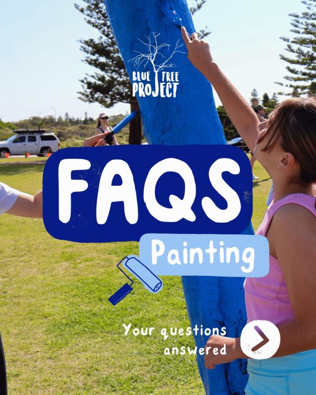 Have you been thinking about painting a blue tree but have some burning Qs first? 🤔 

Here's the low-down on paint, painting and permissions to help get you started on creating your very own conversation starter.

Find more info or submit a paint request via our website 💙