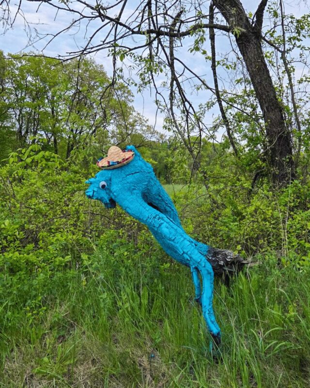 It's not every day you see a blue tree wearing a sombrero...

This photo was recently posted to Facebook and curiosity was sparked about why the stump was painted blue and where exactly the googly eye and sombrero came from.

Since then there's been a flood of comments sharing theories about the meaning and suggesting outfit additions - everything from red sequin boots and a funky scarf to a pair of sunnies.

We've even seen a few of you jump in to share what blue trees are all about with people who'd never heard of them before. 

This blue tree's story reminds us how a touch of paint and some creativity has the power to bring people together in unexpected ways 💙 

📍  Lehigh County, Pennsylvania, USA
