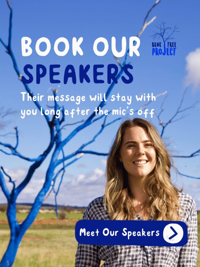 Meet our Blue Tree Project speakers! 🎤 

Kendall, Simon and Warren have inspired thousands of people in workplaces, schools and communities across Australia to open up and check in on each other. 

Each brings their own lived experience to their talks, helping break down stigma and giving people the confidence to make conversations about mental health part of every day life.

Book a speaker for your next event via link in bio 💙