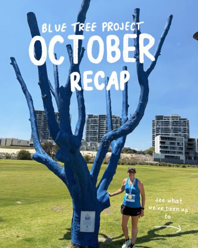 October was a huge month for mental health awareness! We loved seeing how communities, workplaces and schools joined in the conversation with Blue Tree Project.⁠
⁠
Swipe to see how we kicked the stigma this month 💙