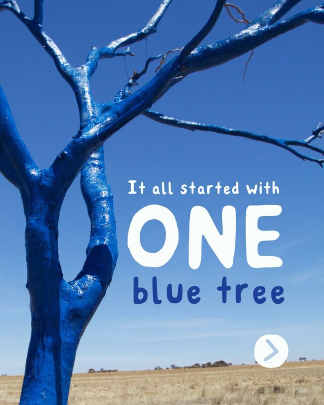 Before Blue Tree Project, there was just one blue tree, standing quietly in the middle of a paddock.

This is the story of how a light-hearted joke between mates became something far bigger than anyone could have imagined 💙