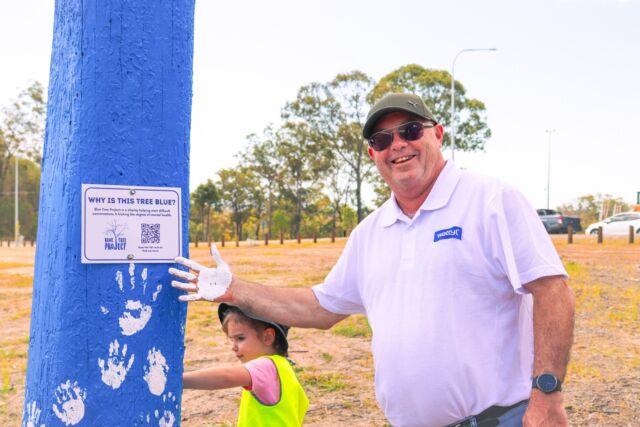 Introducing our NEW partnership with @wattylpaint! ⁠
⁠
Wattyl are now offering FREE signature 'Blue Tree' paint to help spread our mission across Australia.⁠
⁠
Why not get your hands dirty and make a day of it - host a community painting day! 🖌️⁠
⁠
Request your paint via our website⁠ and help start conversations 🙌⁠
⁠
#bluetreeproject #bluetree #bluetrees #mentalhealth #mentalwellbeing #mentalhealthawareness #conversationstarter #notabooinbeingblue #wattyl #wattylpaint #kickthestigma #bluepaint