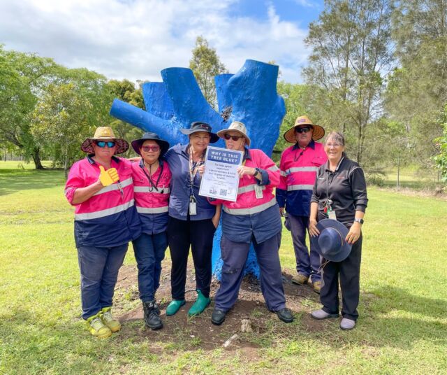 You'll find this blue tree (and a few cheeky characters) at the Royal Australian Air Force (RAAF) Base in Amberley ✈️⁠
⁠
A huge shoutout to everyone on base for helping spark important conversations and showing that it's okay to speak up and reach out - no matter your rank, role or posting. ⁠
⁠
📍Amberley, QLD⁠
⁠
#bluetreeproject #bluetree #mentalhealth #notabooinbeingblue #defence #RAAF #kickthestigma #conversationstarter