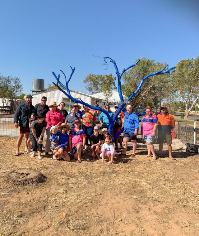 Painting a tree blue may seem simple, but its ripple effect is powerful. A gesture like this sparks conversation, breaks stigma, and reminds us that mental health is something we can all stand behind.⁠
⁠
📍Winton, QLD⁠
⁠
#bluetreeproject #bluetree # mentalhealth #conversationstarter