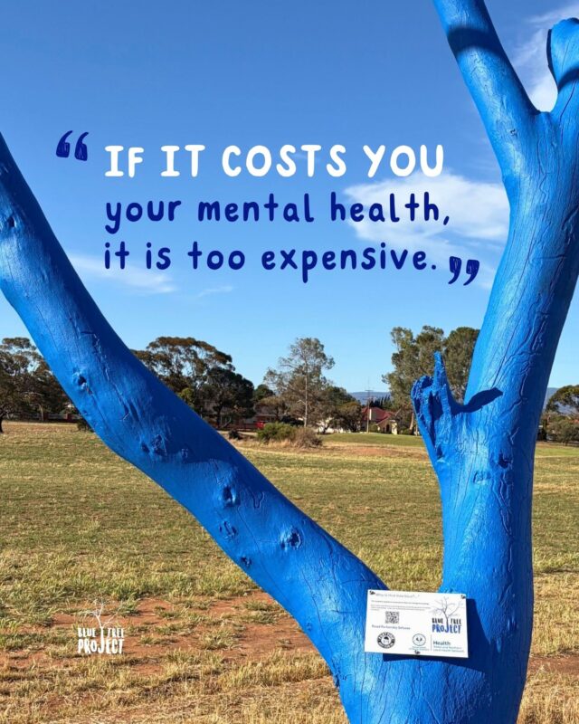 Sometimes we get so used to pushing through that we forget to check in with how we're actually going. 

If something is taking more from you than you’ve got to give, remember to have a yarn, ask for a hand or make a bit of room to do something that helps you switch off and reset.

You wouldn't go for a run with a broken leg. Treat your mind with the same care 💙

#mentalhealth #mentalhealthquotes #bluetreeproject #mentalhealthawareness